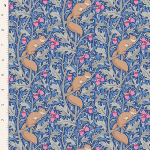 Tilda Patchwork Stoff Baumwolle - Hibernation - Squireldreams-Blue